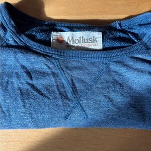 Mollusk Made in California USA Cotton Blue Sweater Medium M